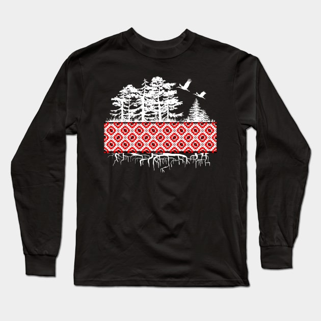 Belarus symbols Long Sleeve T-Shirt by Sitenkova